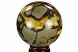 Polished Septarian Sphere - Madagascar #122921-1